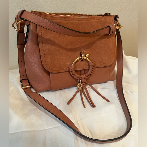Chloe Joan Small Shoulder Bag in Cheek - Picture 3 of 15